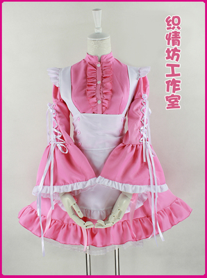 taobao agent Free shipping cosplay Angel's love princess skirt loli maid clothing loli pink maid clothes anime clothing