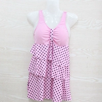 Nhà máy trực tiếp chia quần áo bơi nữ polka dot chia áo tắm cộng với chất béo tăng quần áo bơi bán buôn 	đồ bơi 2 mảnh short