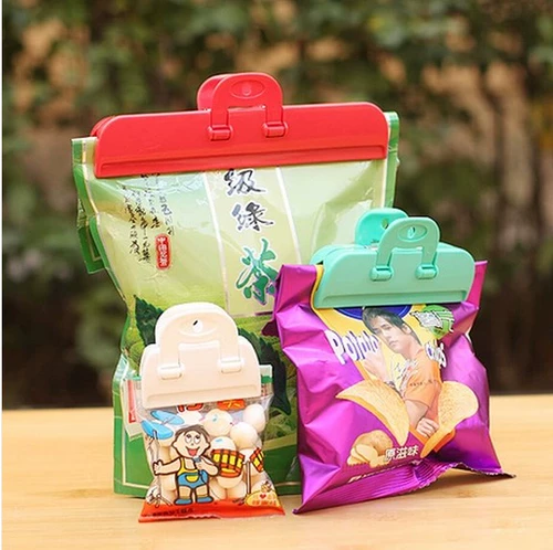 Японский пакет с едой уплотнение клип пластиковой пакет с клипкой большой пакет с пакетом для чая уплотненный зажимной зажим