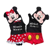 Minnie Mickey Người mẫu ba chiều trẻ em gái mặc đồ bơi nam và nữ dễ thương áo tắm một mảnh - Bộ đồ bơi của Kid
