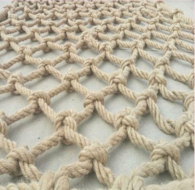 道路编织麻绳围栏护栏网攀岩儿童吊桥麻绳网吊顶网·线网结网门窗