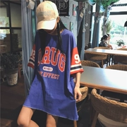Mùa hè mới cotton Hàn Quốc váy ngủ nữ bóng rổ Lala bóng chày tay ngắn váy béo kích thước đồ ngủ nhà dịch vụ