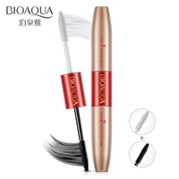 Boquanya hai đầu dài mascara dày dày dài đen và trắng đôi đầu cọ không dễ làm nhòe trang điểm quyến rũ phụ nữ - Kem Mascara / Revitalash chuốt mi innisfree