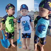 Đồ bơi trẻ em Hàn Quốc Baby Boy nhỏ vừa Big Boy ba mảnh kem chống nắng nhanh khô Spa Swimwear chia đồ bơi