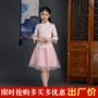 Cô gái hanfu váy 2018 mùa xuân và mùa hè mới váy công chúa váy trẻ em bé Trung Quốc phong cách tang váy sợi váy sơ mi nữ