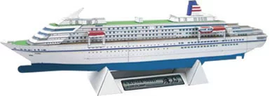 [Mô hình giấy 777] Mô hình tàu mô hình tàu du lịch Asuka I - Chế độ tĩnh
