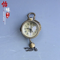 Антикварные антикварные разные предметы бронзовый хрустальный шарик западные часы малые висящие часы механические часы европейские ретро -поставки