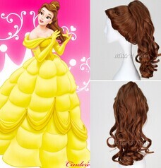 taobao agent Disney Bell Princess Beauty and Beast Belle Princess Cosplay Anime Wig