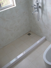 Изделия из мрамора 绍兴浴室卫生间厕所挡水条淋浴房大理石纹石基加厚一字型钻石扇型