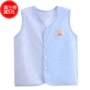 Bé vest vest mùa hè phần mỏng trẻ sơ sinh lớp duy nhất mà không có huỳnh quang đại lý màu bông màu bông vest áo gile nhung trẻ em