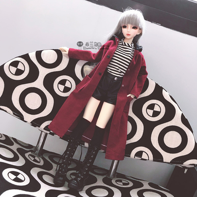 taobao agent Branci BJD SD doll clothes 6 cents 4 cents 3 points, uncle coat leather pants cool sexy casual set