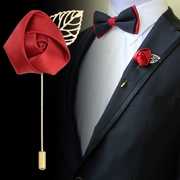 Phù hợp với phụ kiện Châu Âu và Mỹ thời trang tiệc cưới tiếp nhận hoa hồng trâm trâm nam giới và phụ nữ màu xanh đỏ