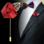 Phù hợp với phụ kiện Châu Âu và Mỹ thời trang tiệc cưới tiếp nhận hoa hồng trâm trâm nam giới và phụ nữ màu xanh đỏ nút cài áo