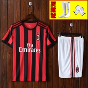 Áo AC Milan mùa 1718 Atletico Madrid Đến nhà đồng phục bóng đá phù hợp với tay áo ngắn tập luyện tùy chỉnh