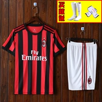 Áo AC Milan mùa 1718 Atletico Madrid Đến nhà đồng phục bóng đá phù hợp với tay áo ngắn tập luyện tùy chỉnh quần áo bóng đá trẻ con