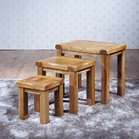 Senmao Furniture Factory Direct Special Set Set Set Table Camel Stool Белый дуб диван