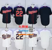 Áo bóng chày Twin City SANO # 22 Minnesota Twins Jersey Cầu thủ ngắn tay áo thể thao Jersey - Thể thao sau