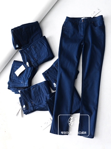 Giá trị tuyệt vời CDK279 đơn tiếng Pháp! 2017 mùa thu màu rắn đa năng đơn giản slim slimming ladies jeans quần