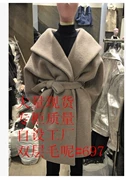 Phiên bản Hàn Quốc của mùa thu đông 2015 Quần áo mới của phụ nữ có khí chất lớn với áo khoác len dài # 697 - Áo Hàn Quốc