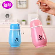 Phim hoạt hình chim cánh cụt mug đôi thép không gỉ chống bỏng cách nhiệt cup trẻ em cup drop sinh viên uống cup