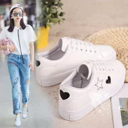 2018 mùa xuân mới ins sneakers nữ sinh viên Hàn Quốc giày trắng phụ nữ hoang dã giày thường giày vải