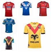 Quần áo bóng bầu dục 2017 World Cup Samoan Tonga đội new rugby jersey quần áo bóng đá