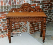 Thái phong cách antique gỗ rắn old elm bàn cổ điển khu dân cư rắn gỗ nghiên cứu Nam phong cách Châu Á khắc bảng
