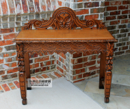 Thái phong cách antique gỗ rắn old elm bàn cổ điển khu dân cư rắn gỗ nghiên cứu Nam phong cách Châu Á khắc bảng