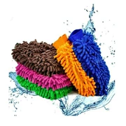 Coral dày lên công cụ làm sạch sang trọng làm sạch xe rửa tay găng tay sáp khăn rửa xe khăn chenille làm sạch nguồn cung cấp - Sản phẩm làm sạch xe