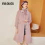 Áo khoác nữ Yihua Ou Xiu 2018 mùa đông mới của phụ nữ Pháp hạt nhung lông tổng hợp để giữ ấm - Faux Fur áo lông