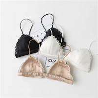 Cao cấp tùy chỉnh ~ Nhật Bản Rongchuan matte kết cấu lụa bra ống top sexy tam giác cup bikini đồ lót quần áo bơi
