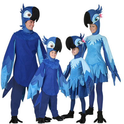 taobao agent COS卡通动物服装  鹦鹉布鲁 珠儿里约大冒险蓝色金刚鹦鹉服装