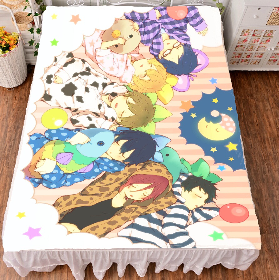 Anime DEATH NOTE Aizawa Shuichi Cosplay Otaku Flat Bed Sheet Blanket Bedding Hot