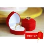 Bullet Shell Ring Heart Heart Tình yêu Shell Shell Ngày Valentine Quà tặng Thú y Quà tặng Thú y Nhẫn thú y nhẫn vàng nữ