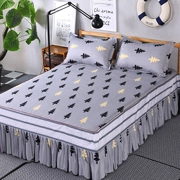 Khăn trải giường bằng vải cotton trải giường đơn mảnh Simmons bảo vệ 1.5 1.8 2.0m mét trải giường trượt