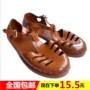 Giải phóng giày 35417 lao động bảo hiểm làm việc giày cao su Bao Đầu Rome retro hoài cổ vintage quân sự dép Việt giày lười