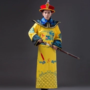 Quần áo thời nhà Thanh cổ đại hoàng đế thêu áo choàng, ngựa, trẻ em, hoàng đế nhỏ, trang phục múa Ama - Trang phục dân tộc