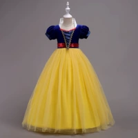 Girls Snow White Váy Big Boy Cosplay Công chúa Tòa án Dress Dress Dress Catwalk Dress váy trẻ em 10 tuổi