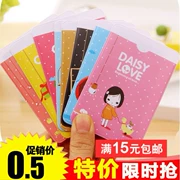 9.9 Hàn Quốc siêu dễ thương cô gái thẻ bộ xe buýt thẻ IC chủ thẻ ngân hàng gói đôi hai mặt 2 thẻ cô gái