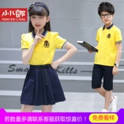 Trẻ em Lang trẻ em quần áo mùa hè chàng trai và cô gái Thâm Quyến đồng phục học sinh tùy chỉnh lớn phù hợp với trẻ em trường tiểu học dịch vụ lớp mẫu giáo quần áo