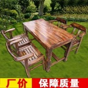 Giải trí ngoài trời bàn ghế trong nhà vườn ngoài trời sân retro bàn cà phê nhà hàng nhà hàng để thảo luận về gỗ rắn kết hợp đồ nội thất