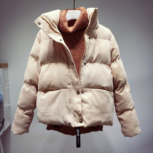 Mùa đông mới xuống bông độn bông của phụ nữ ngắn Hàn Quốc phiên bản của Harajuku bf gió loose bánh mì quần áo sinh viên áo khoác