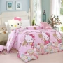 Mảnh duy nhất bông quilt cover hello kitty trẻ em phim hoạt hình quilt bông hello kitty kt công chúa duy nhất tùy chỉnh chăn tuyết nhung