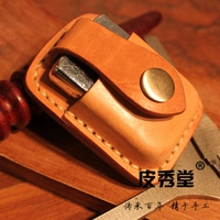 Зажигалка, кожаный чехол ручной работы, Италия, воловья кожа