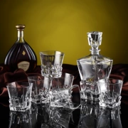 Whisky ly thủy tinh nhập khẩu nho đỏ rượu thủy tinh pha lê rượu vang chai thủy tinh KTV cốc pha lê - Rượu vang