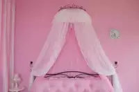 công chúa Hàn Quốc rèm cửa giường vỏ bánh lớp ren trang trí màn chống muỗi trẻ em đôi dây kéo con dấu công chúa Phòng - Bed Skirts & Valances rèm giường ngủ