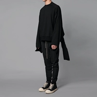 ITSCLIMAX Áo Len Nam Giới và Phụ Nữ New Dark High Street Hip Hop Không Thường Xuyên Hem Loose Street Dance Triều Thương Hiệu Mỏng mua áo hoodie