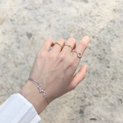 Thiết kế ban đầu Big Dipper vòng tay nữ sterling bạc sinh nhật món quà sinh nhật đơn giản Sen Sở hữu bạn gái vòng tay người yêu - Vòng đeo tay Cuff