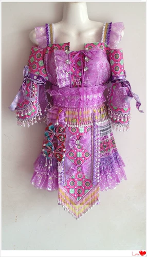 Элитная одежда из провинции Юньнань, розовый комплект, сделано на заказ, широкая цветовая палитра