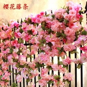 Mô phỏng hoa anh đào mía điều hòa không khí bao gồm ghế wicker trang trí hoa giả mây đám cưới đặt cửa đầu tường trang trí - Hoa nhân tạo / Cây / Trái cây